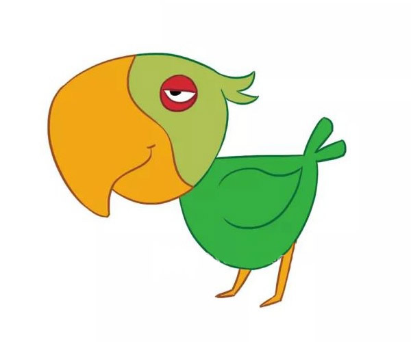 彩色啄木鸟简笔画图片 彩色啄木鸟怎么画