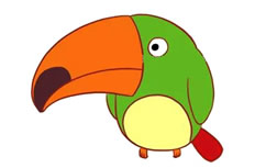 啄木鸟简笔画彩色图 啄木鸟怎么画