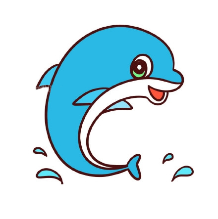 海豚简笔画图片 海豚怎么画
