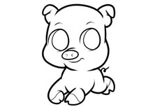 可爱小猪简笔画图片 小猪怎么画