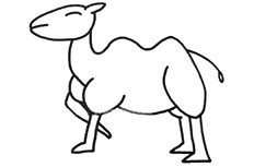 3款骆驼简笔画图片 骆驼怎么画
