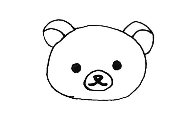彩色熊简笔画图片 彩色熊怎么画