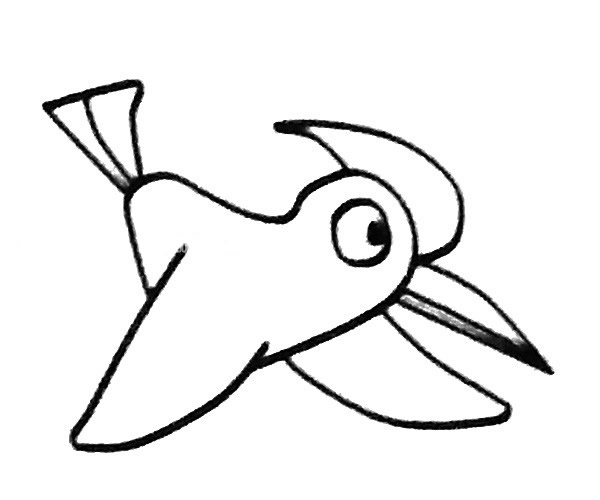 6款啄木鸟简笔画图片 啄木鸟怎么画
