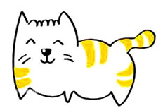 12款彩色小猫简笔画图片 彩色小猫怎么画