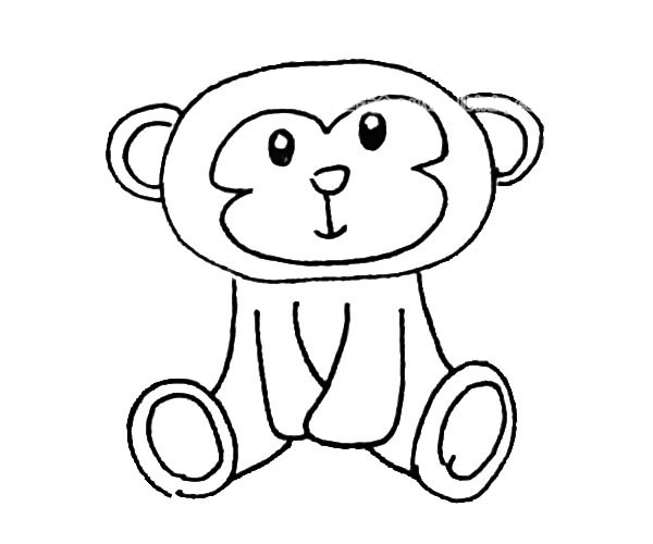 可爱的猴子简笔画图片 猴子怎么画