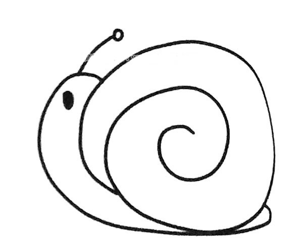 6款可爱的蜗牛简笔画图片 蜗牛怎么画