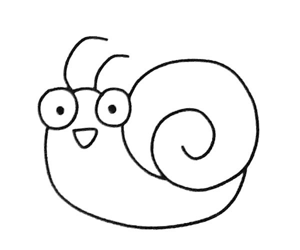6款可爱的蜗牛简笔画图片 蜗牛怎么画