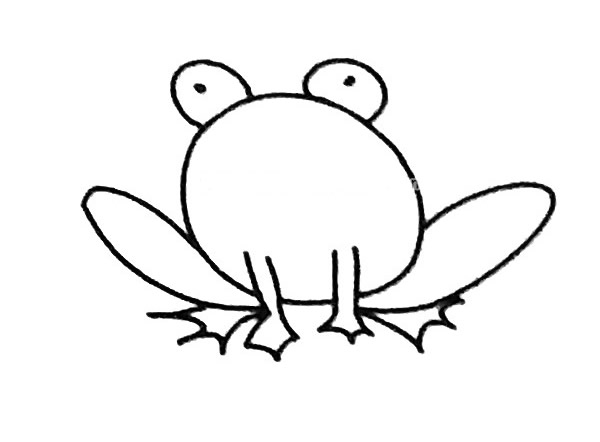 卡通青蛙简笔画图片怎么画