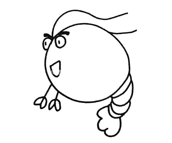 6款卡通虾的简笔画图片 卡通虾怎么画