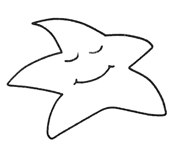 可爱的海星简笔画图片 海星怎么画