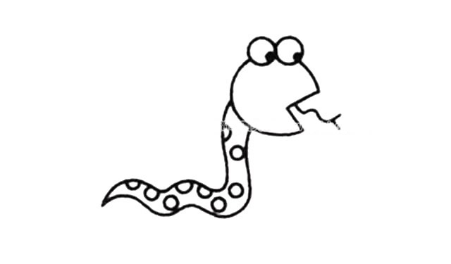 蛇简笔画图片 蛇的简单画法