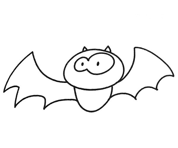 6款卡通蝙蝠简笔画图片 蝙蝠怎么画