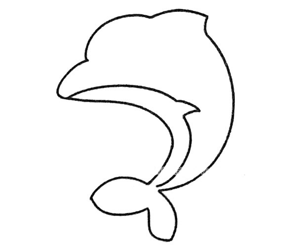 可爱的海豚简笔画图片 海豚怎么画