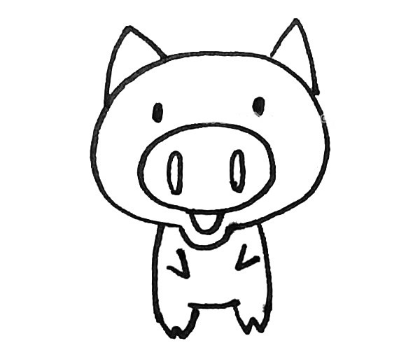 可爱的小猪简笔画图片 可爱的小猪怎么画