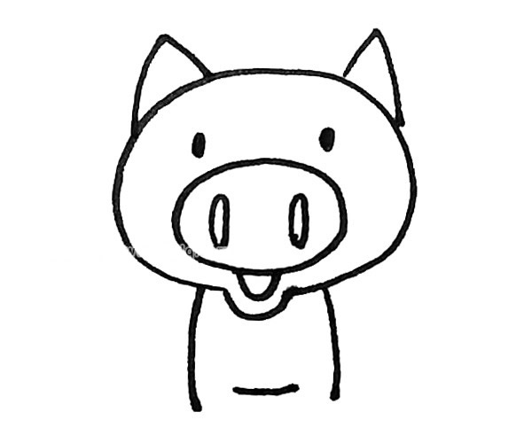 可爱的小猪简笔画图片 可爱的小猪怎么画