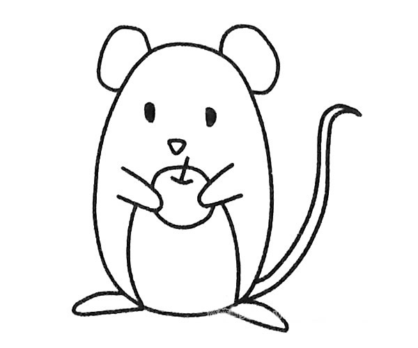 6款可爱的卡通老鼠简笔画图片怎么画