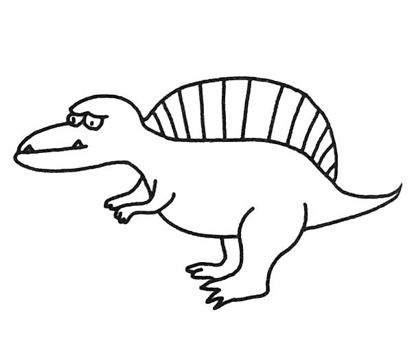6款恐龙简笔画图片 各种恐龙的简单画法