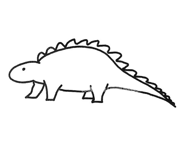 6款恐龙简笔画图片 各种恐龙的简单画法