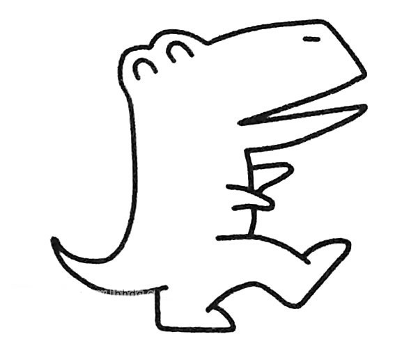 卡通恐龙简笔画图片 卡通恐龙怎么画
