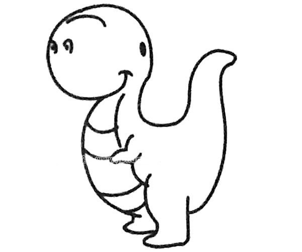 6款恐龙简笔画图片 恐龙的简单画法