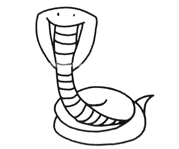 6款卡通小蛇简笔画图片 蛇怎么画
