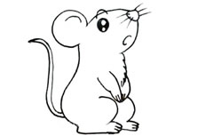 超萌的小老鼠简笔画图片 小老鼠怎么画