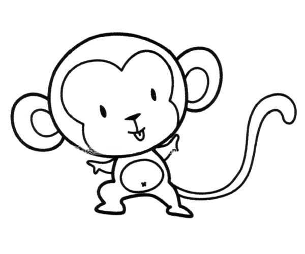 猴子简笔画图片 猴子怎么画