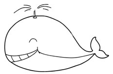 鲸鱼简笔画图片 鲸鱼怎么画