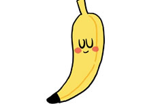 卡通香蕉简笔画图片 香蕉怎么画