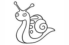 可爱卡通蜗牛简笔画图片 蜗牛怎么画