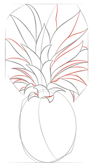 菠萝怎么画教程