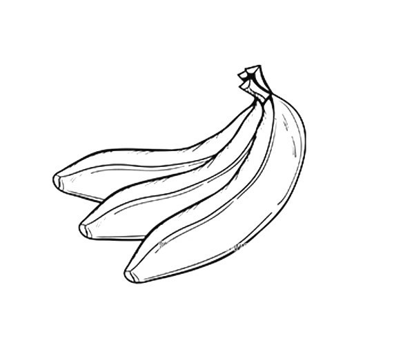 香蕉水果简笔画图片 香蕉怎么画