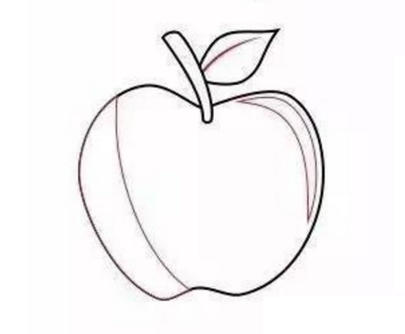 苹果简笔画图片 苹果要怎么画