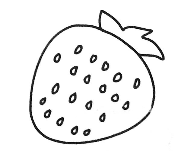5款草莓简笔画图片 草莓是怎么画的
