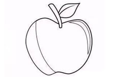 苹果简笔画图片 苹果要怎么画