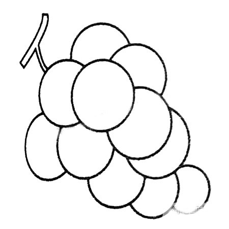 6款葡萄简笔画图片 葡萄怎么画