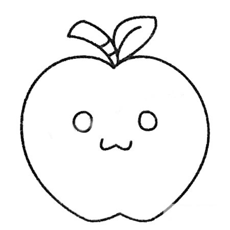 一个苹果简笔画图片 一个苹果怎么画