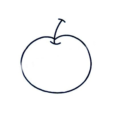 苹果简笔画彩色图片 苹果怎么画