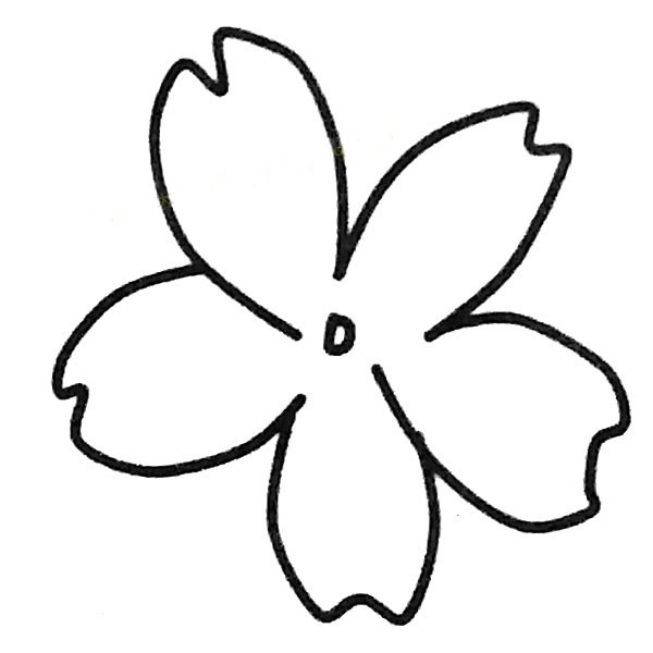 樱花植物简笔画图片 樱花植物怎么画