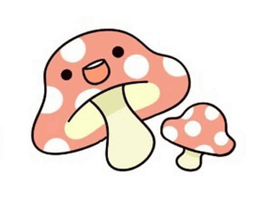 彩色蘑菇简笔画图片 彩色蘑菇怎么画