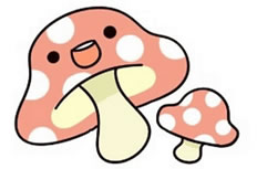 彩色蘑菇简笔画图片 彩色蘑菇怎么画