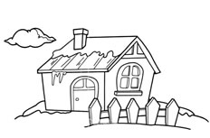 房子简笔画图片 房子怎么画