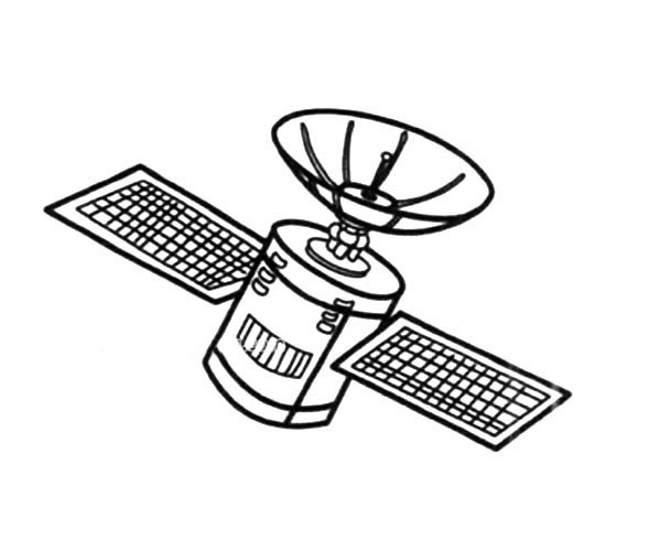 通讯卫星的简笔画 通讯卫星怎么画