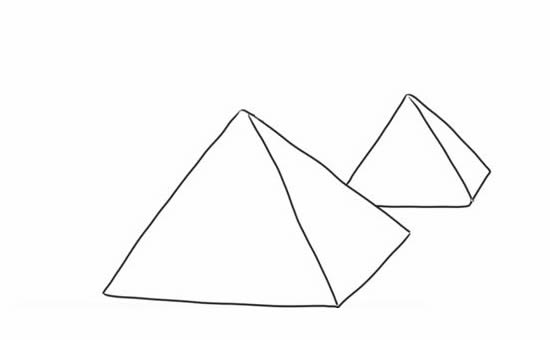 埃及金字塔的简笔画图片 埃及金字塔怎么画
