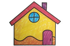 房子简笔画彩色图片 房子怎么画