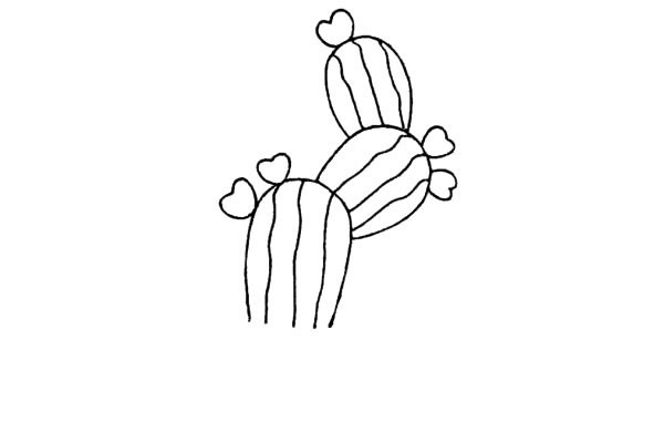 仙人掌盆栽简笔画图片 仙人掌怎么画