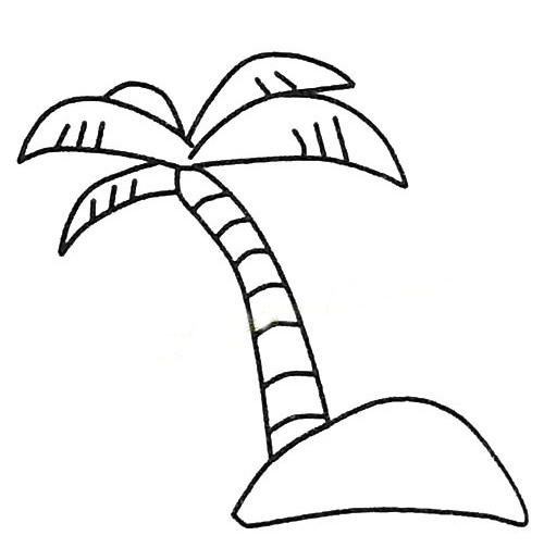 6款椰子树的画法简笔画 椰子树怎么画
