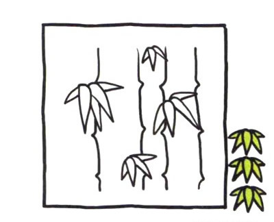 绿色的竹子简笔画图片 竹子怎么画