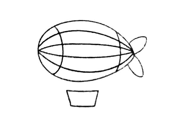热气球飞行船简笔画图片 热气球飞行船怎么画