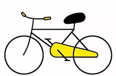 自行车简笔画图片 自行车要怎么画